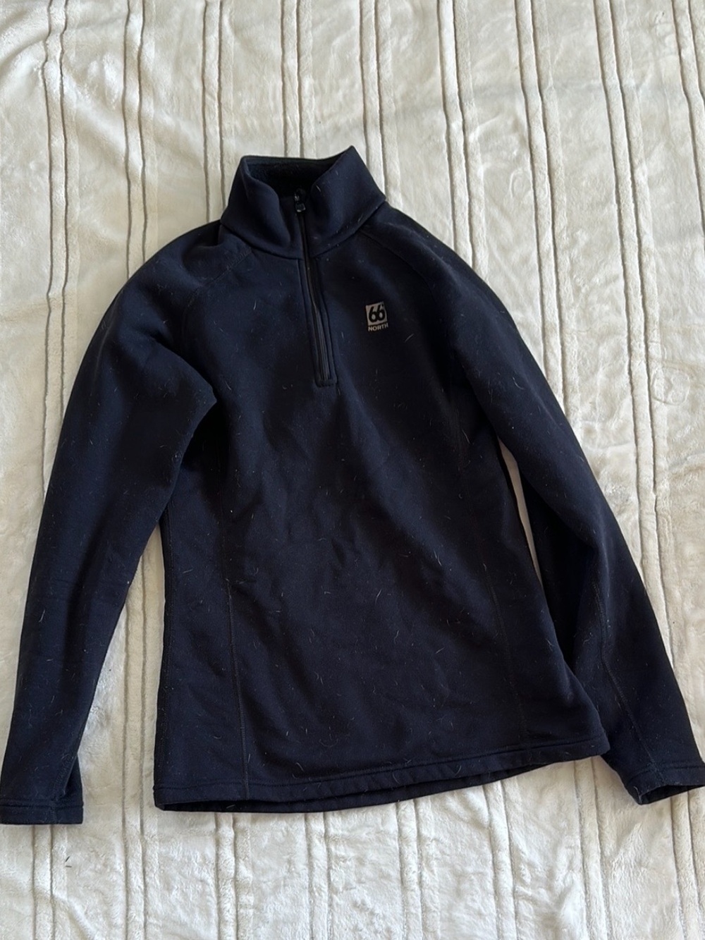 66 north Black Fleece Half-Zip Pullover